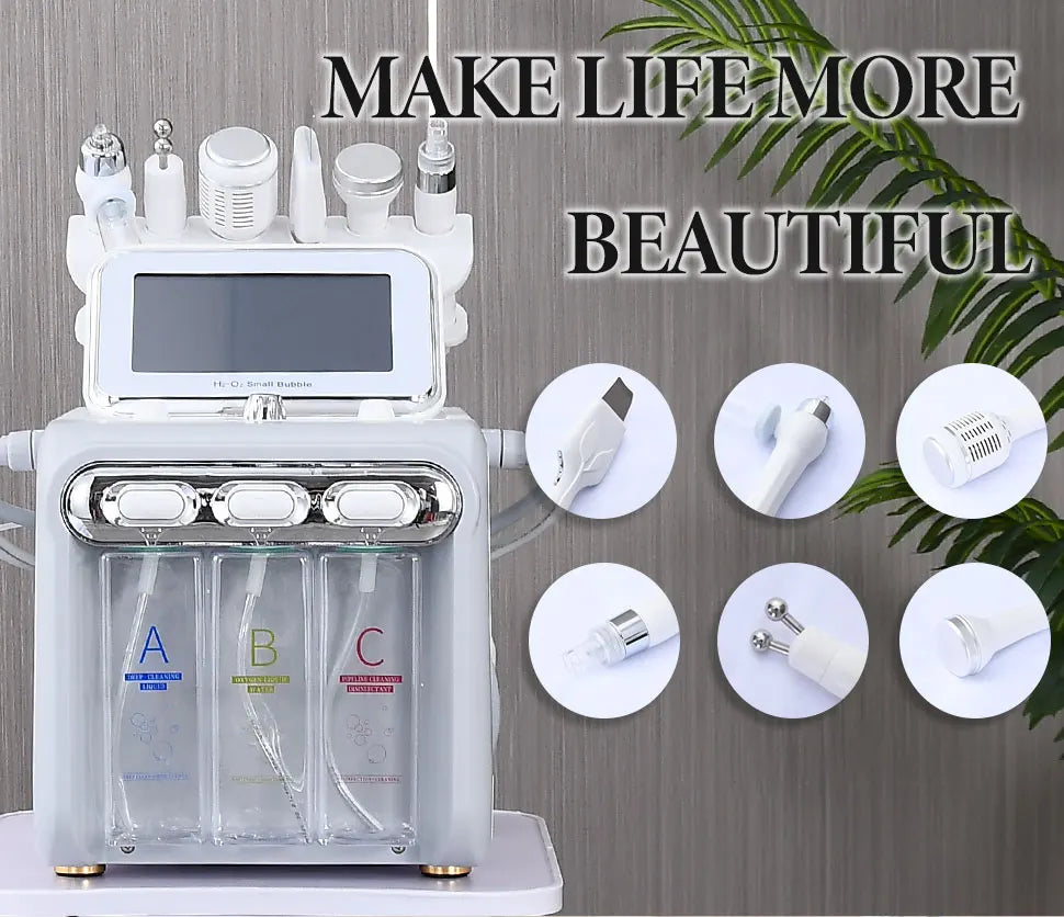 Professional Hydro Dermabrasion Machine Skincare Face Care Radiofrequency Facial Cleaning Hydra Beauty Small Bubble Machine