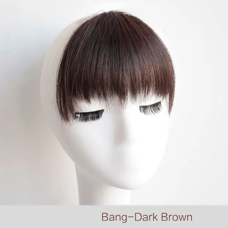 Synthetic bangs Fake Bangs Hair Piece Clip In Hair Bangs Hairpiece Clip In Hair Extensions