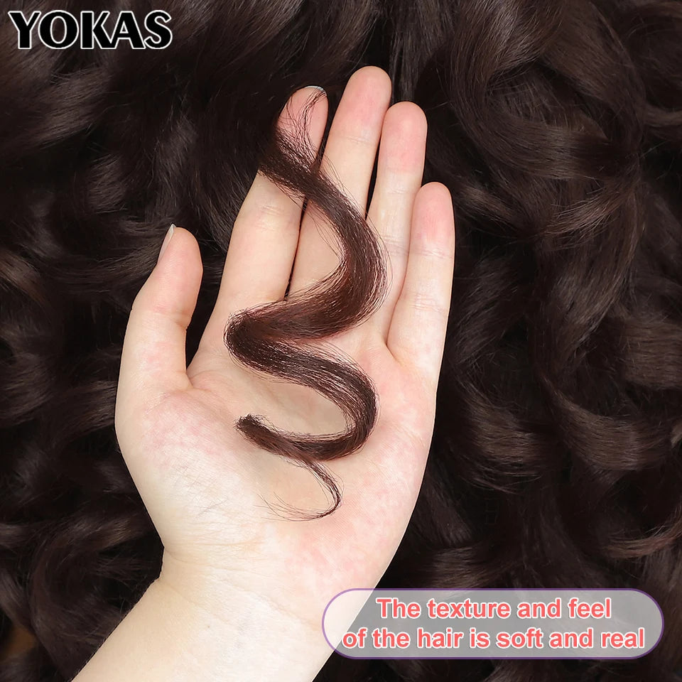 Latisha 24 Inch Synthetic Lace Front Wigs For Black Women With Hight Temperature Fiber Loose Curl Afro Lace Front Wig For Female