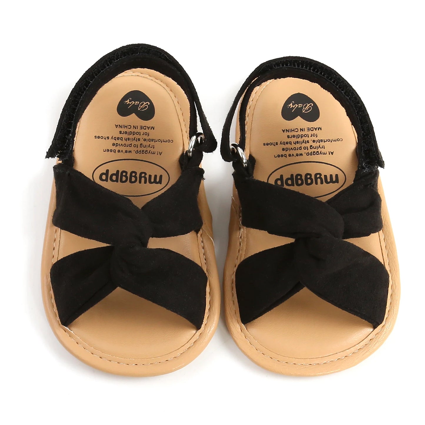 Summer Newborn Baby Girls Sandals Shoes Simple Style Solid Color Soft Sole Shoes Outdoor Indoor