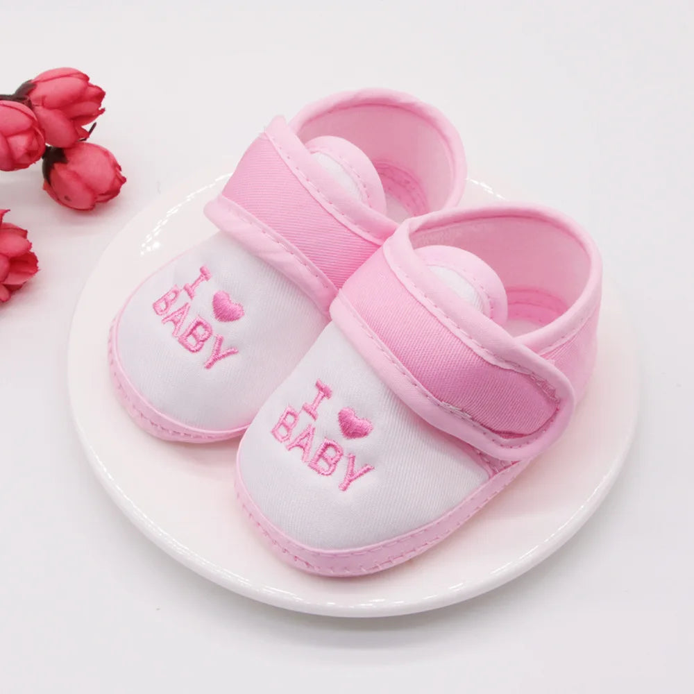 Baby Girl Shoes First Walkers Lace Floral Newborn Baby Shoes Princess Infant Toddler Baby Shoes for Boys Flats Soft Prewalkers