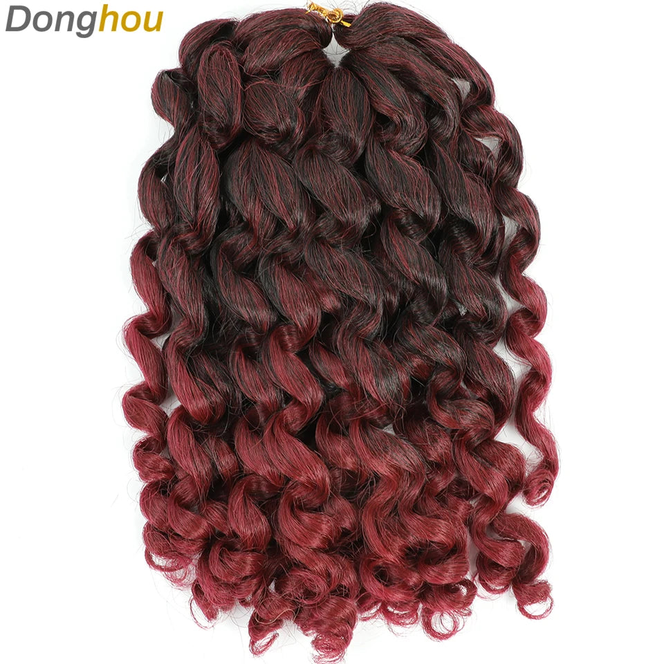 Wand Curl Crochet Braids Hair 8 Inch 1B 30 27 Bug Ringlet Twist Extensions with Jamaican Bounce Crochet Hair Crochet Curly Hair