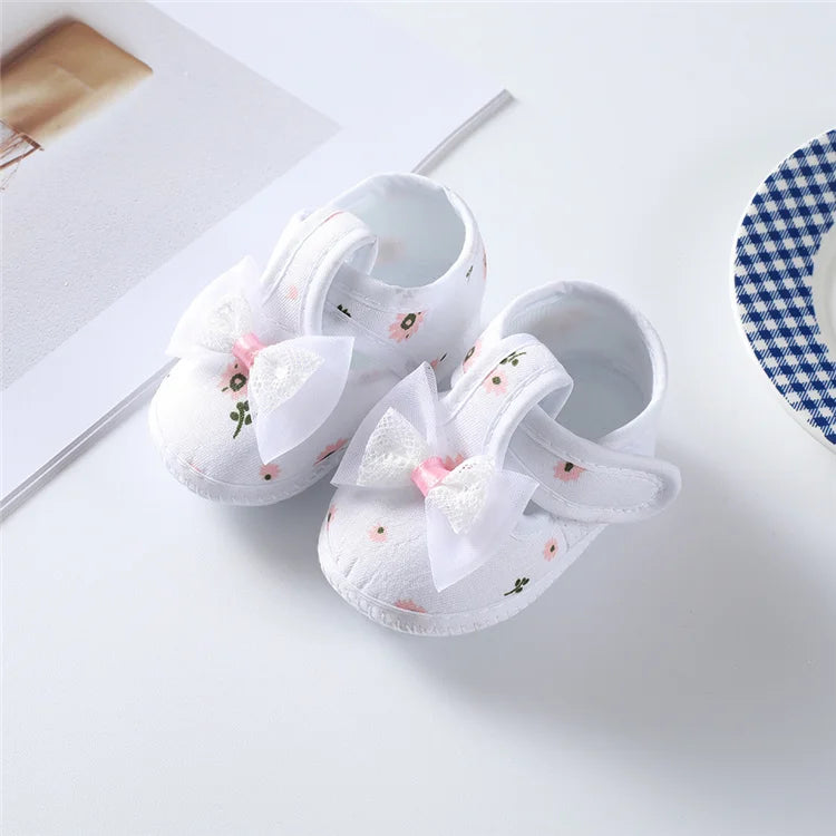 0-12Month Baby Girl Boy Shoes First Walkers Cotton Soft Newborn Baby Shoes Cute Infant Toddler Baby Shoes for Girls Boys Spring