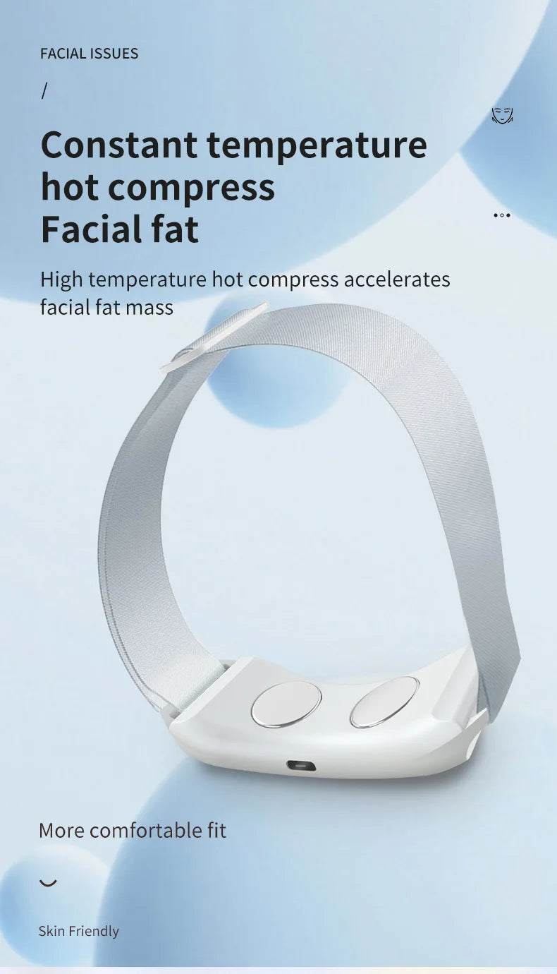 Double Chin Remover Vibration Chin-Up V Face Massager Ems Facial Lifter Beauty Device V-Line Up Face Lift Shaper Belt