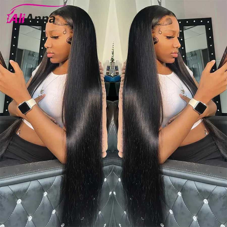 100% Real HD Lace Wig 13x6 Human Hair Lace Frontal Wig 30 Inch Straight Human Hair Wigs Brazilian 13X4 Lace Front Human Hair Wig