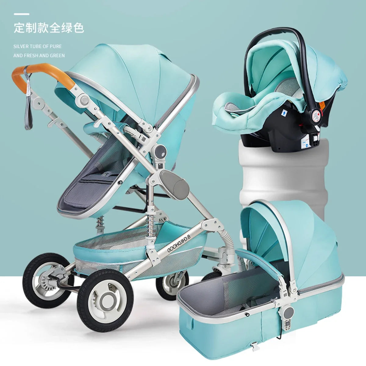 Baby stroller 3 in 1 stroller folding two-sided child four seasons kinderwagen baby carriage  high landscape Newborn Travelling