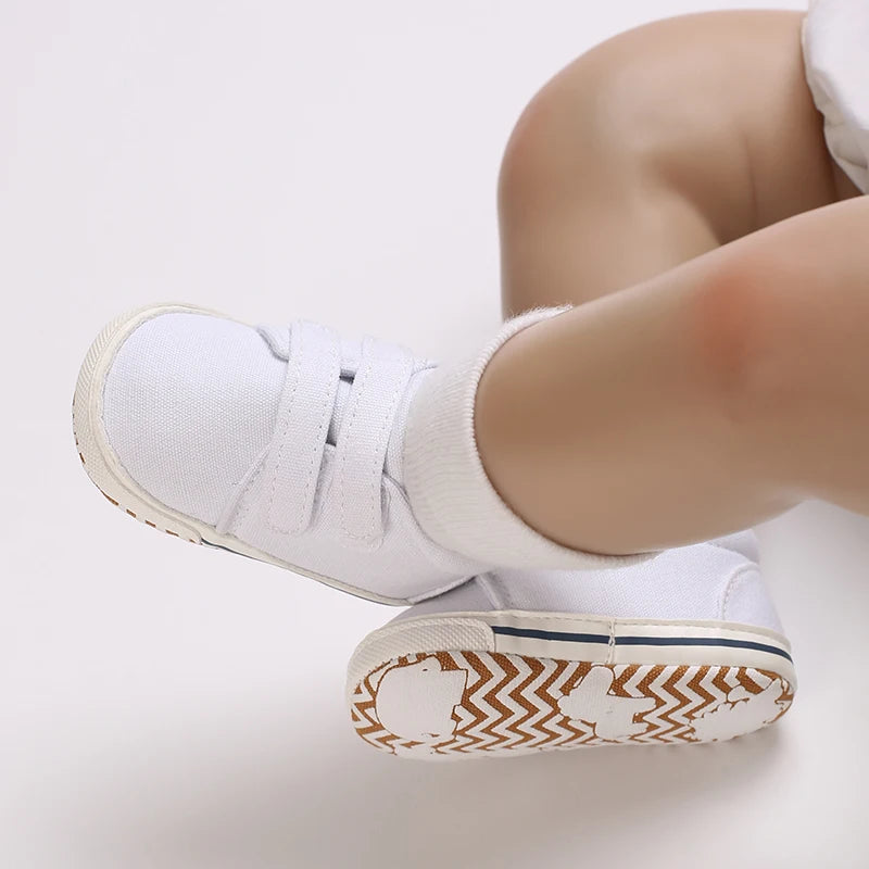 0-18M Newborn Baby Shoes Boy Girl Classical Sport Soft Sole PU Leather Multi-Color First Walker Casual Sneakers Baptism Shoes