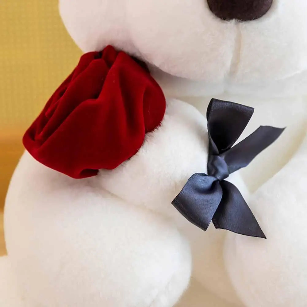 25cm Kawaii Teddy Bear for Valentines Day Gift Teddy Bears Stuffed Animal Rose Bear Doll Valentine's Day Gift for Girlfriend