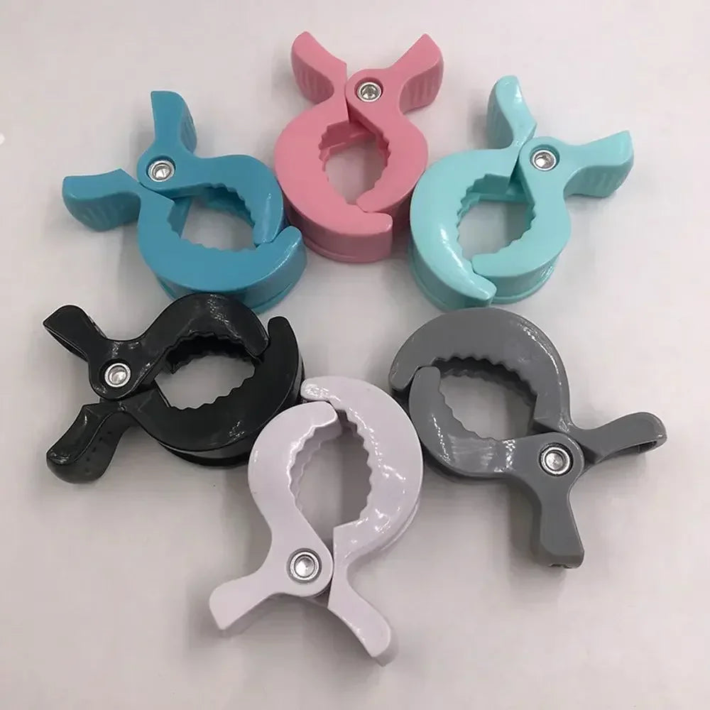 2pcs Stroller Hook Baby Car Seat Clips Toddler Baby Stroller Accessories Baby Stroller Clamp Alligator Clip Pram Peg Portable