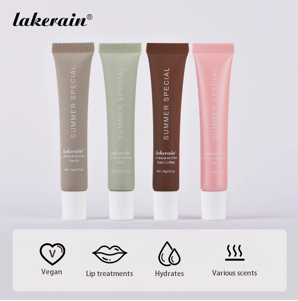 4pcs Lip Balm Deep Moisturizing Lip Glaze Smoothing Lip Lines Long-Lasting Nourishment Daily Lip Care Lip Balm