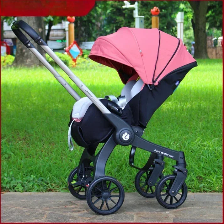 4-in-1 multifunctional newborn stroller Lightweight foldable car seat Two-way high-view baby stroller Infant Carrier