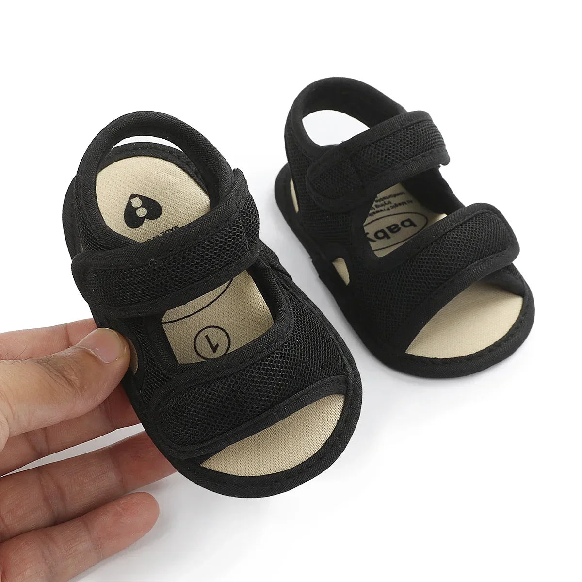 0-18 M Summer Unisex Toddler Sandals Baby Girl Shoes Solid Color Net Cloth Breathable Boys Baby Sandals Infant Girls Sandals