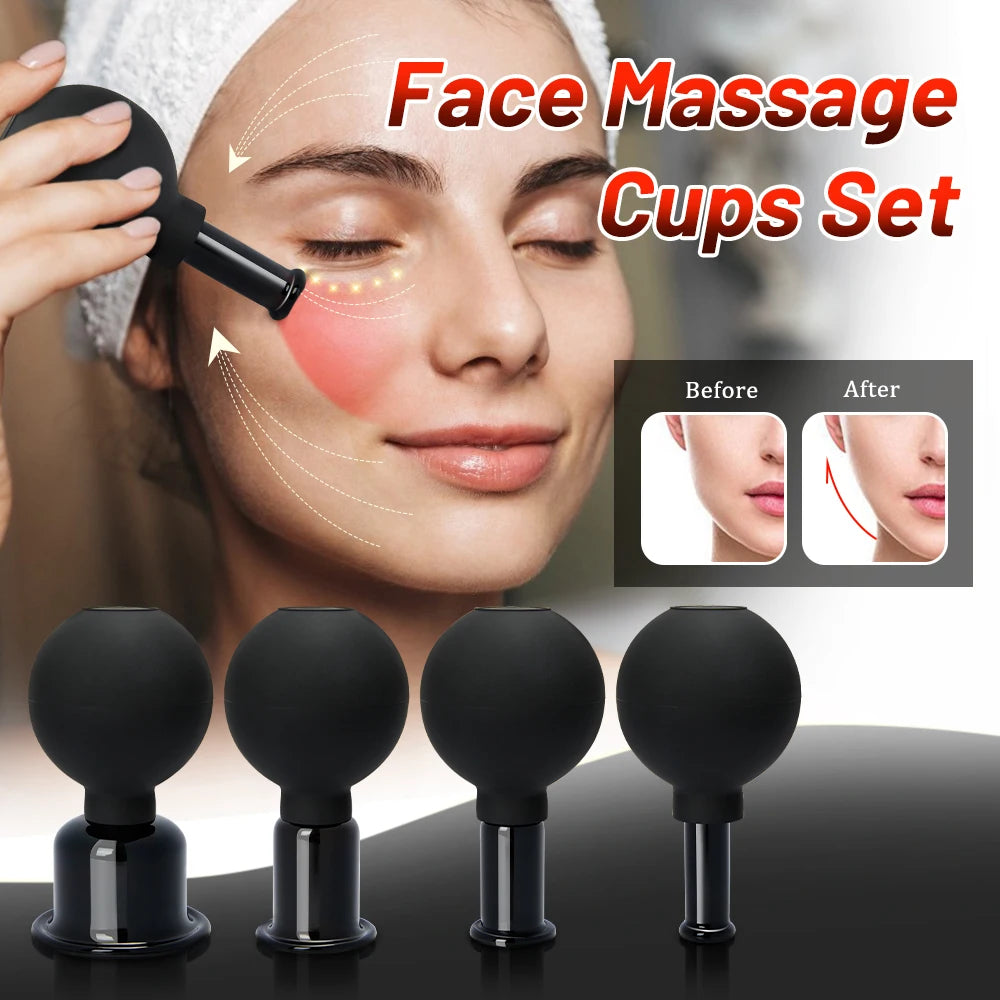 Vacuum Cupping Chinese Therapy Set Jars Anticellulite Professional Suction Cup Body Face Massager Facial Face Sucker Health Care