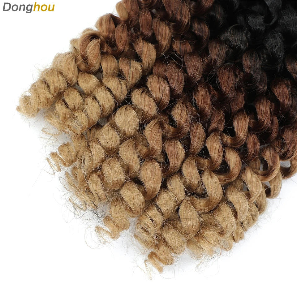 Wand Curl Crochet Braids Hair 8 Inch 1B 30 27 Bug Ringlet Twist Extensions with Jamaican Bounce Crochet Hair Crochet Curly Hair