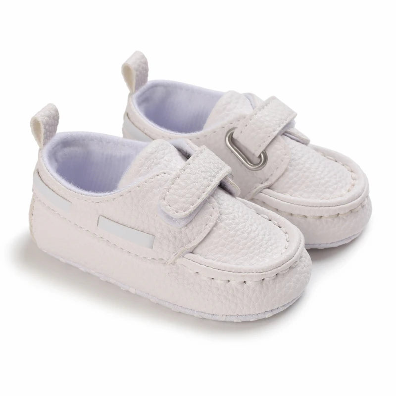 Newborn Baby Prewalker Girls Boys Casual Shoes Leather Non-Slip Soft-Sole Infant Toddler First Walkers 0-18M Baptism