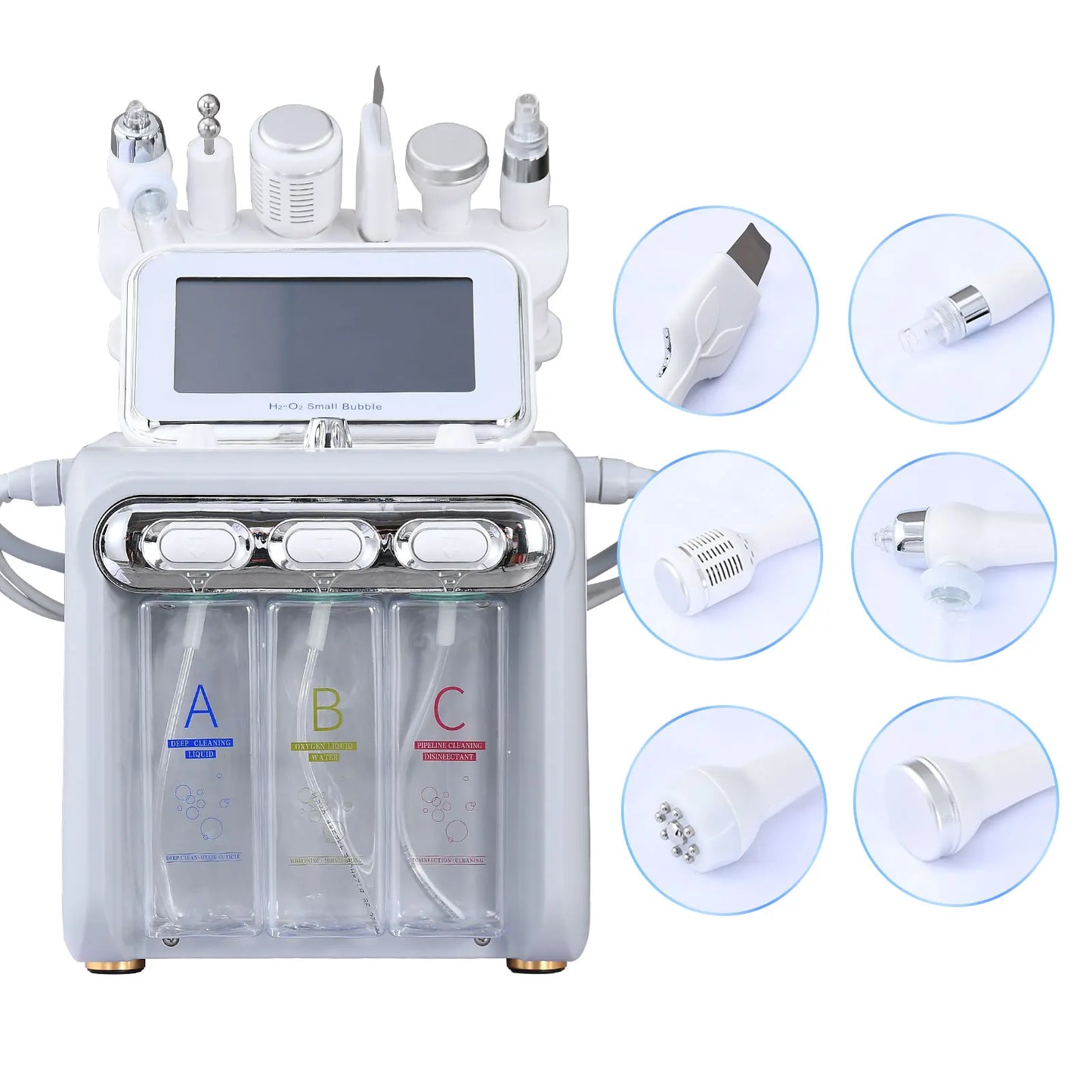 Professional Hydro Dermabrasion Machine Skincare Face Care Radiofrequency Facial Cleaning Hydra Beauty Small Bubble Machine