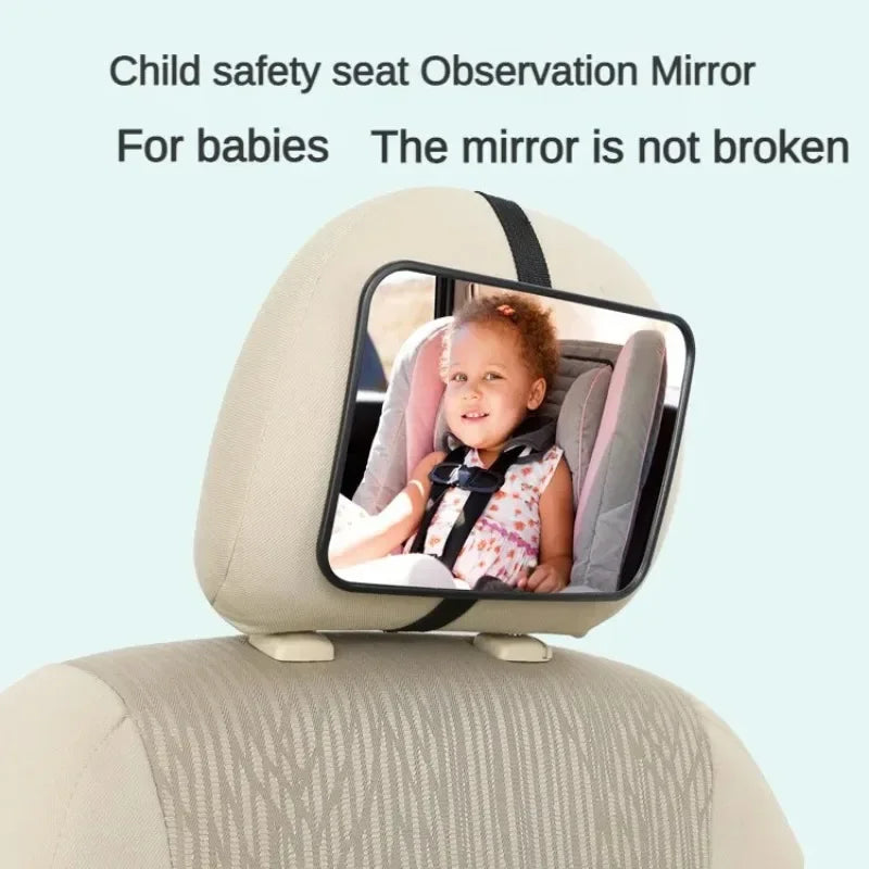 Adjustable Car Seat Mirror for Observe Baby Children Kids, Child Safety Rear Seat Observation Mirror Car Interior Accessory