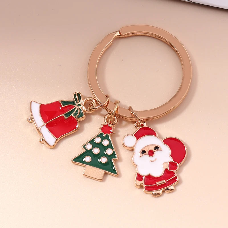 Lovely Colorful Heart Keychain Love Keyrings Valentine's Day Gift Key Chains for Women Girls Car Key Handbag Jewelry Accessories