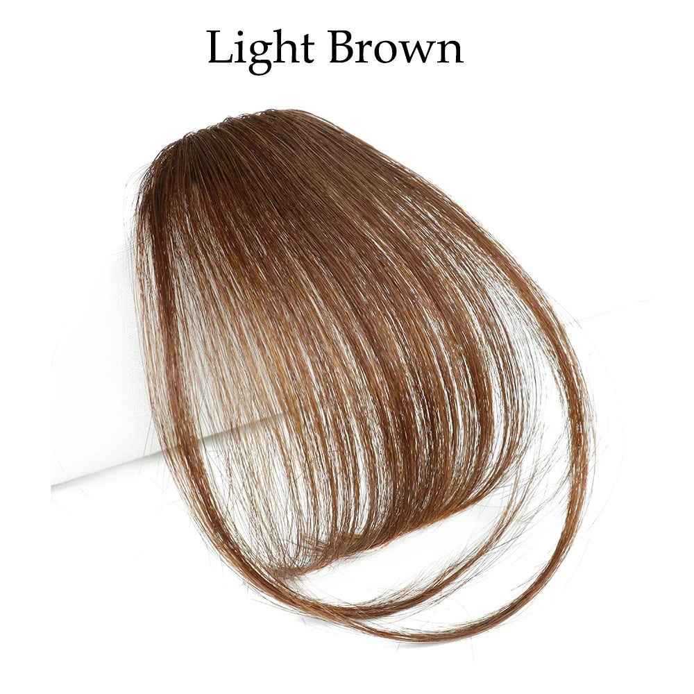 Cheap Fake Air Bangs Synthetic Hair Extension Soft Light Air Hair Bangs Clip On Hair Extension  False Straight Hair Bangs Fringe