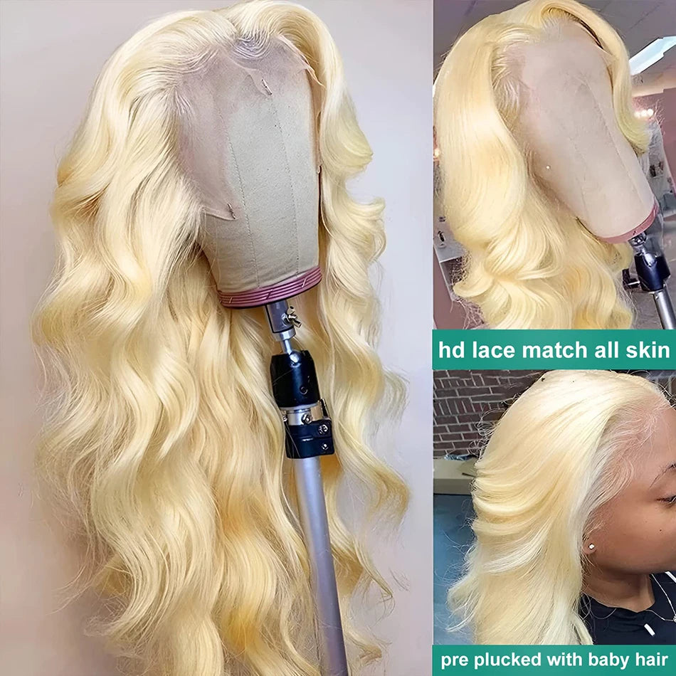 Wiggogo Blonde Lace Front Wig Human Hair Body Wave 613 Hd Lace Frontal Wig 13X4 Hd Lace Wig 13X6 Human Hair Lace Frontal Wigs