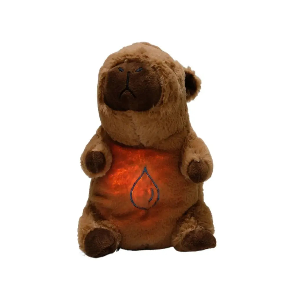 Capybara Doll Toys Baby Breathing Bear Plush Soothing Doll Soothing Music Sleep Companion Sound And Light Plush Toys Kids Gift