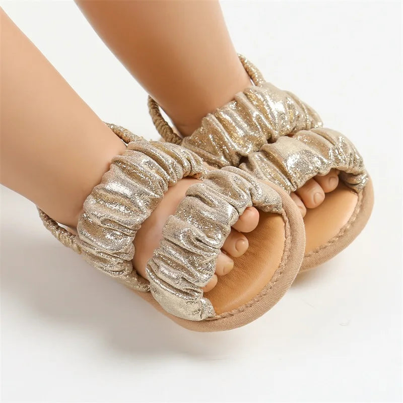 Infant Baby Girls Sandals Cute Anti-Slip Soft Sole Princess Shoes Beach Slipper Toddler First Walkers Shoes