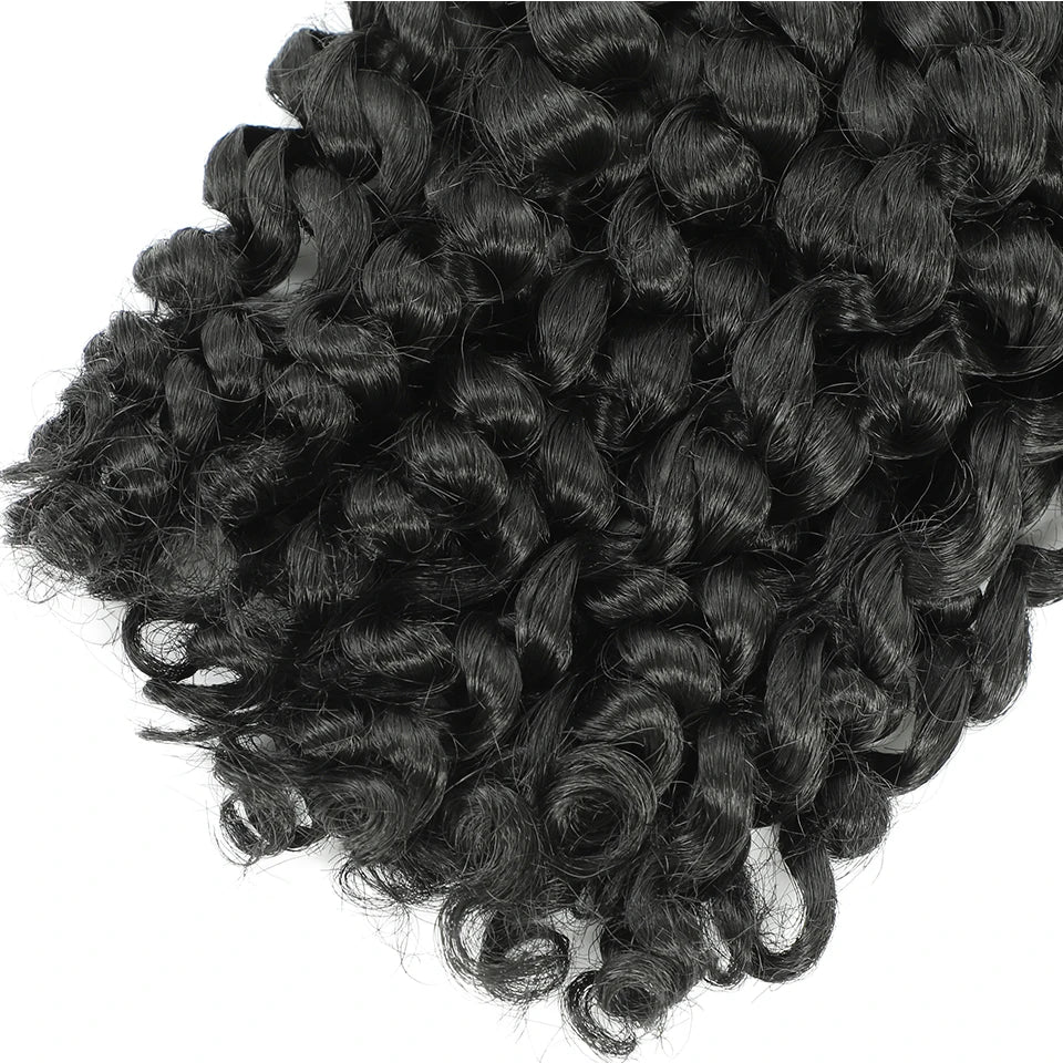 Wand Curl Crochet Braids Hair 8 Inch 1B 30 27 Bug Ringlet Twist Extensions with Jamaican Bounce Crochet Hair Crochet Curly Hair