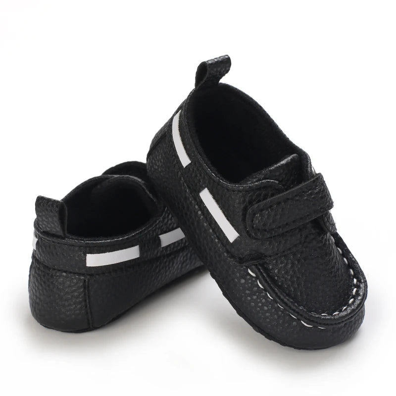 Newborn Baby Prewalker Girls Boys Casual Shoes Leather Non-Slip Soft-Sole Infant Toddler First Walkers 0-18M Baptism