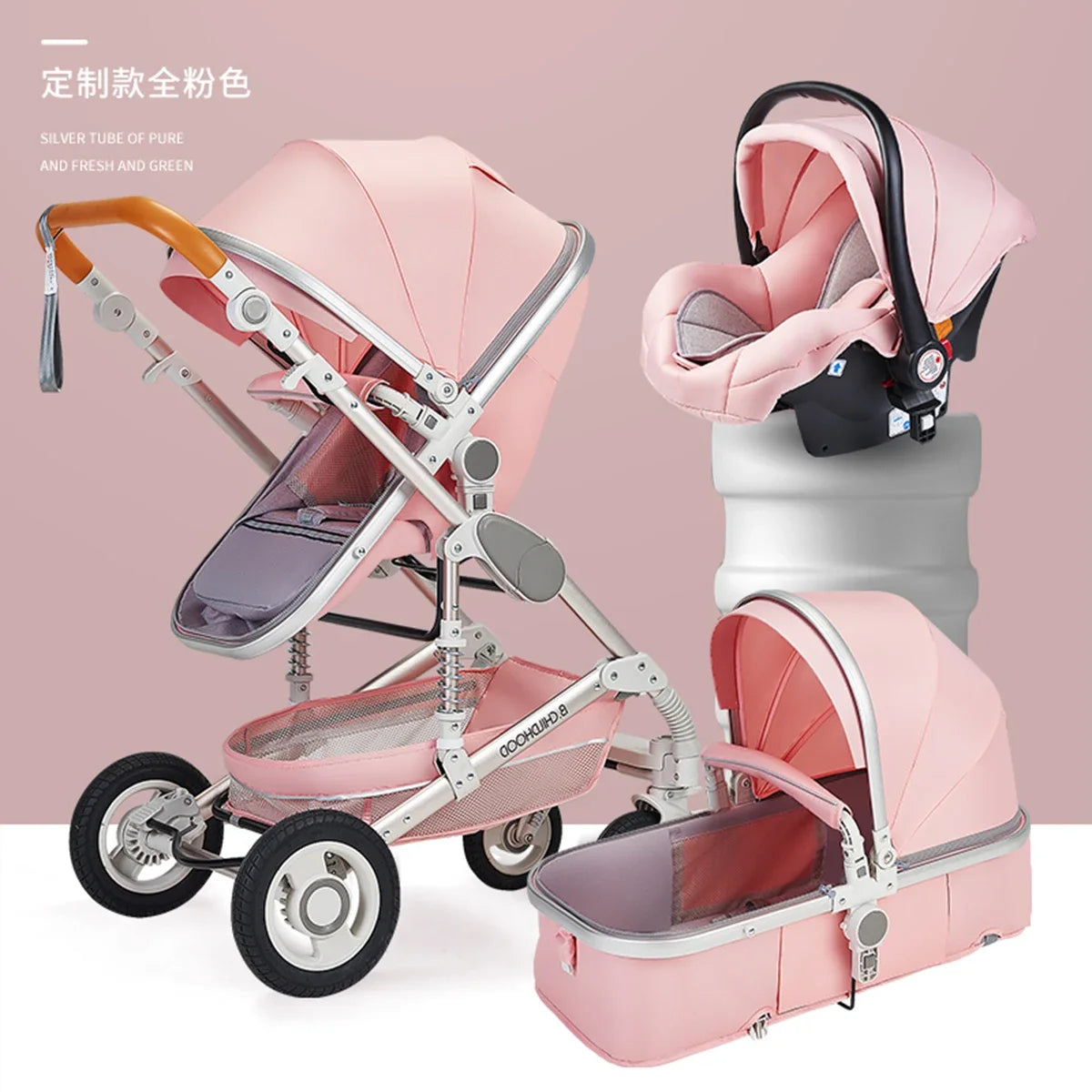 Baby stroller 3 in 1 stroller folding two-sided child four seasons kinderwagen baby carriage  high landscape Newborn Travelling