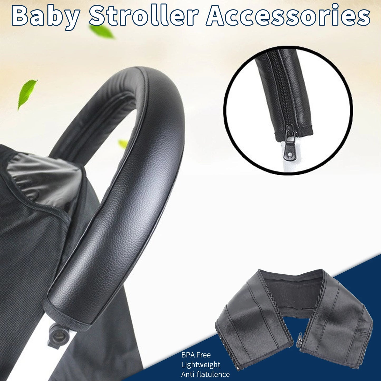 Stroller Handle Bar Cover Armrest case Protective PU Case Fit for Babyzen Yoyo 2 /yoyo +/yoyo Stroller Handle Cover Accessories