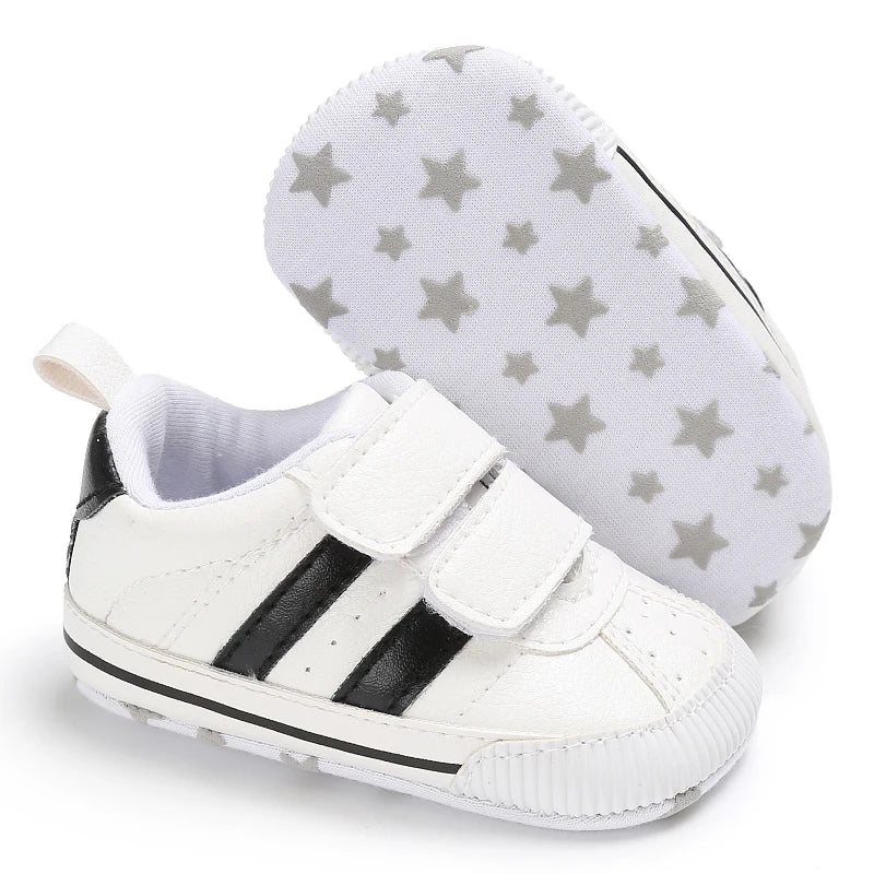 Newborn Baby Shoes Boys' and Girls' Infant Sports Shoes First Walker Classic Fashion Soft Sole Non slip Baby Walking Shoes