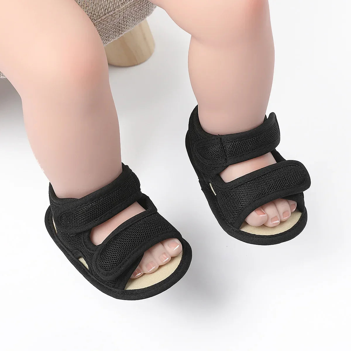 0-18 M Summer Unisex Toddler Sandals Baby Girl Shoes Solid Color Net Cloth Breathable Boys Baby Sandals Infant Girls Sandals