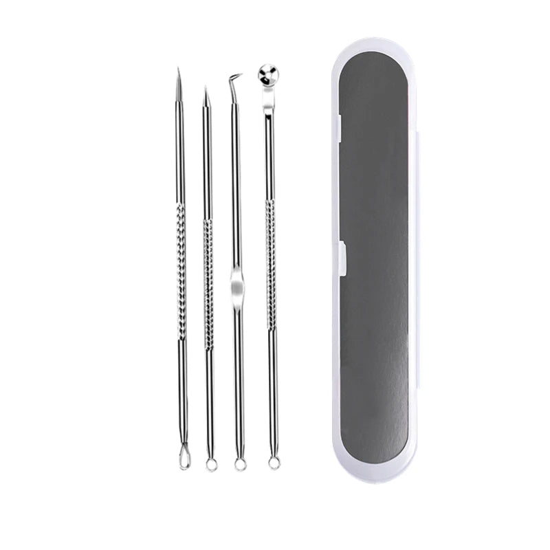 Acne Blackhead Removal Needles Stainless Steel Black Spot Blemish Pimple Removal Needle Deep Cleansing Tool Face Skin Care Kit