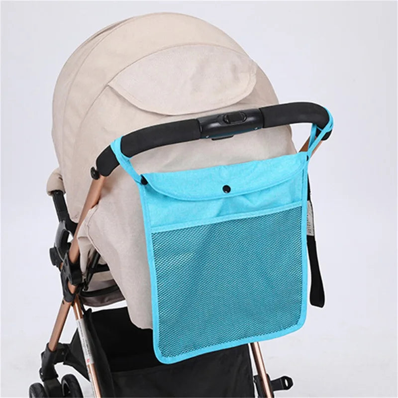 Baby Cart Hanging Bag Large-Capacity Double Pocket Storage Bags Baby Supplies Storage-Bag Multi-Function Mesh Design Storage Bag