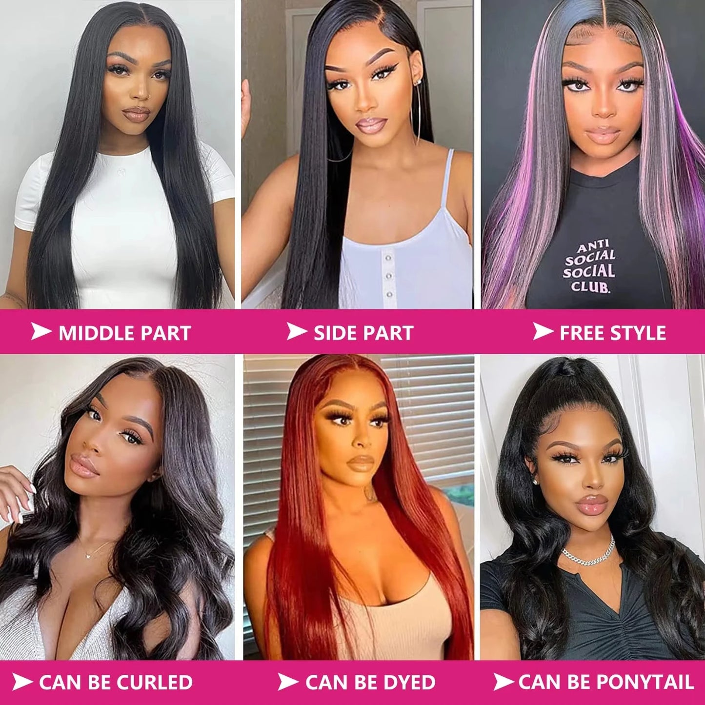 Straight 360 HD Full Lace Frontal Wigs Human Hair 100% Brazilian Transparent Lace Front Human Hair Wig Preplucked For Women