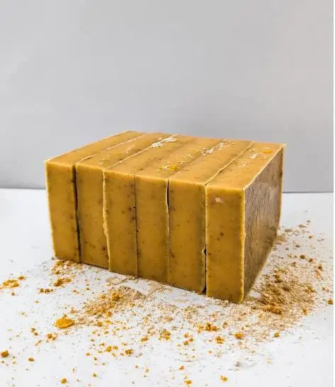 Turmeric and Sea Moss soap, for dark spots, handmade soap bar, glowing skin, even out skin tone