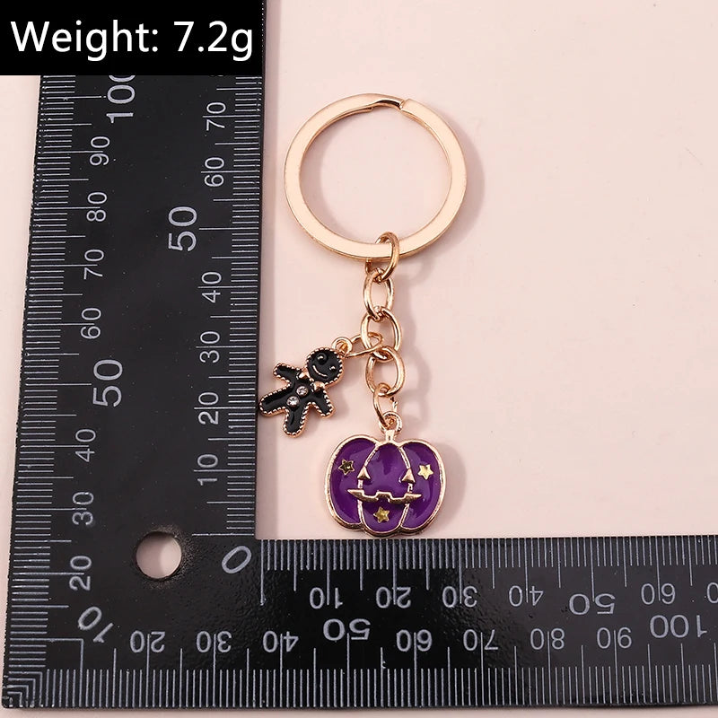 Lovely Colorful Heart Keychain Love Keyrings Valentine's Day Gift Key Chains for Women Girls Car Key Handbag Jewelry Accessories