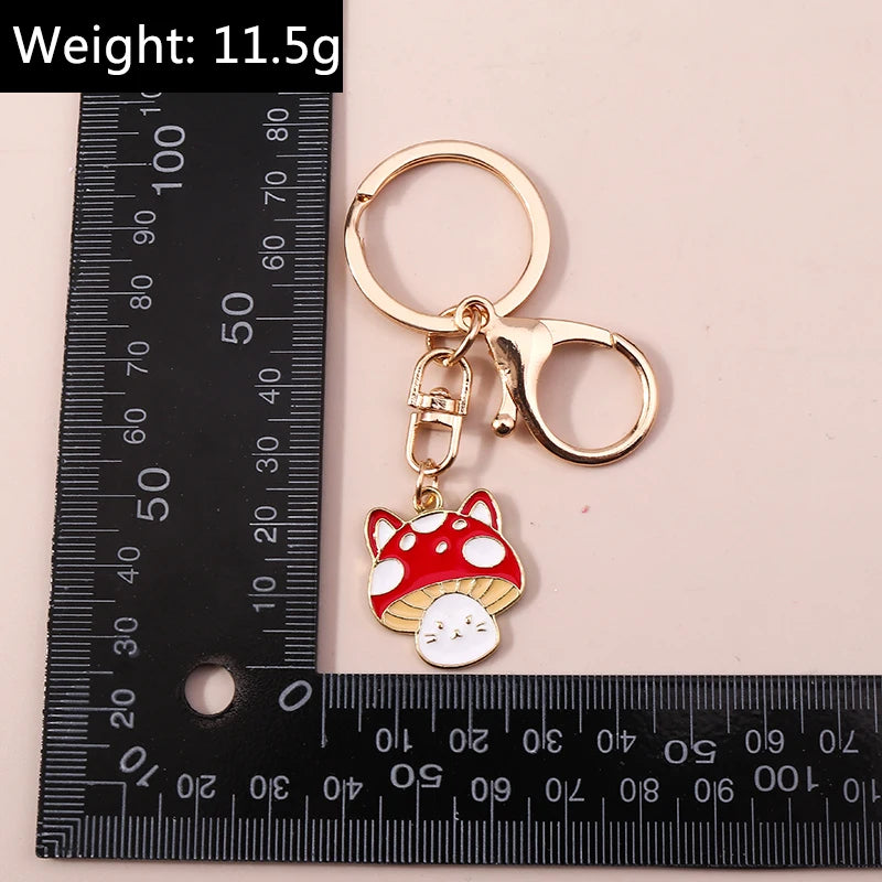 Lovely Colorful Heart Keychain Love Keyrings Valentine's Day Gift Key Chains for Women Girls Car Key Handbag Jewelry Accessories