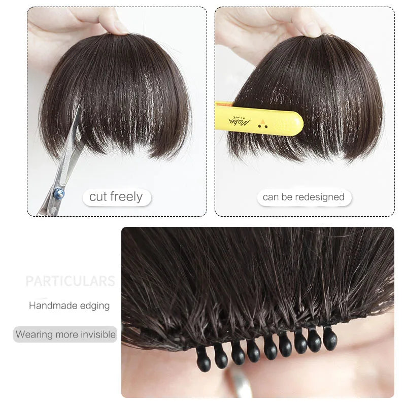 Synthetic bangs Fake Bangs Hair Piece Clip In Hair Bangs Hairpiece Clip In Hair Extensions