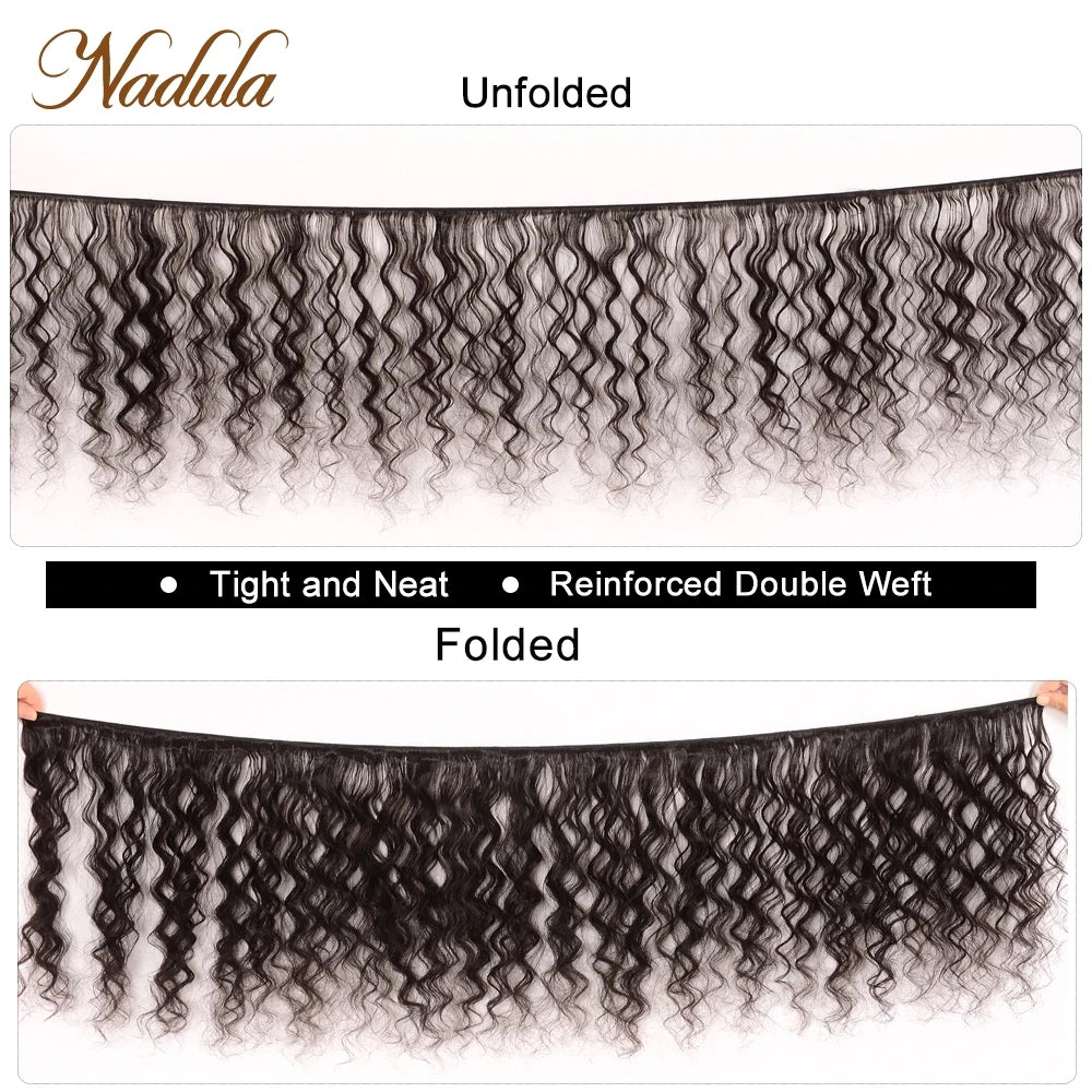 Nadula Hair Loose Deep Wave Bundles 12-26inch Brazilian Hair Weave Bundles 100% Virgin Human Hair 1/3/4 Bundles  Natural Color