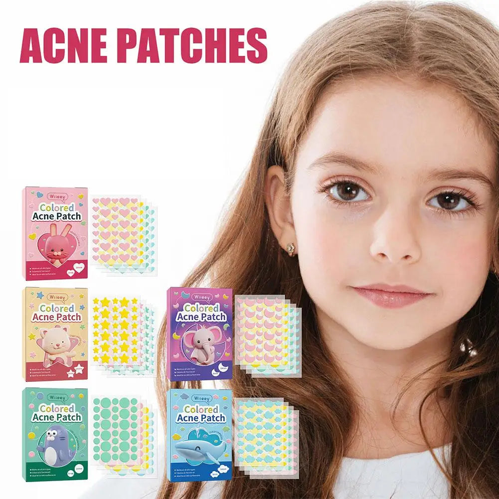 144PCS Star Pimple Patch Acne Colorful Invisible Acne Removal Skin Care Stickers Concealer Face Spot Beauty Makeup Tools