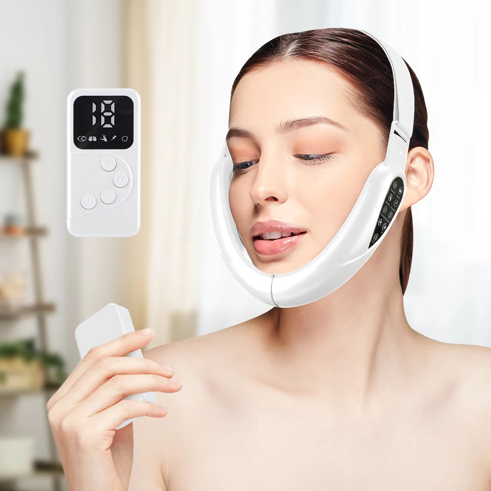 V-Line Face Slimming Lifting Device Massager Skin Rejuvenation Shaping Beauty Instrument Electric Reduce Double Chin Belt