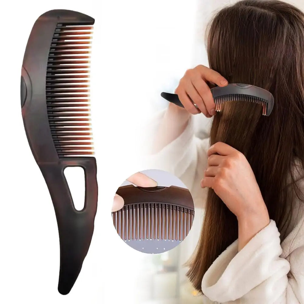 Anti-Static Dandruff-Removal Comb – Self-Cleaning Massage Brush for Salon Styling!"