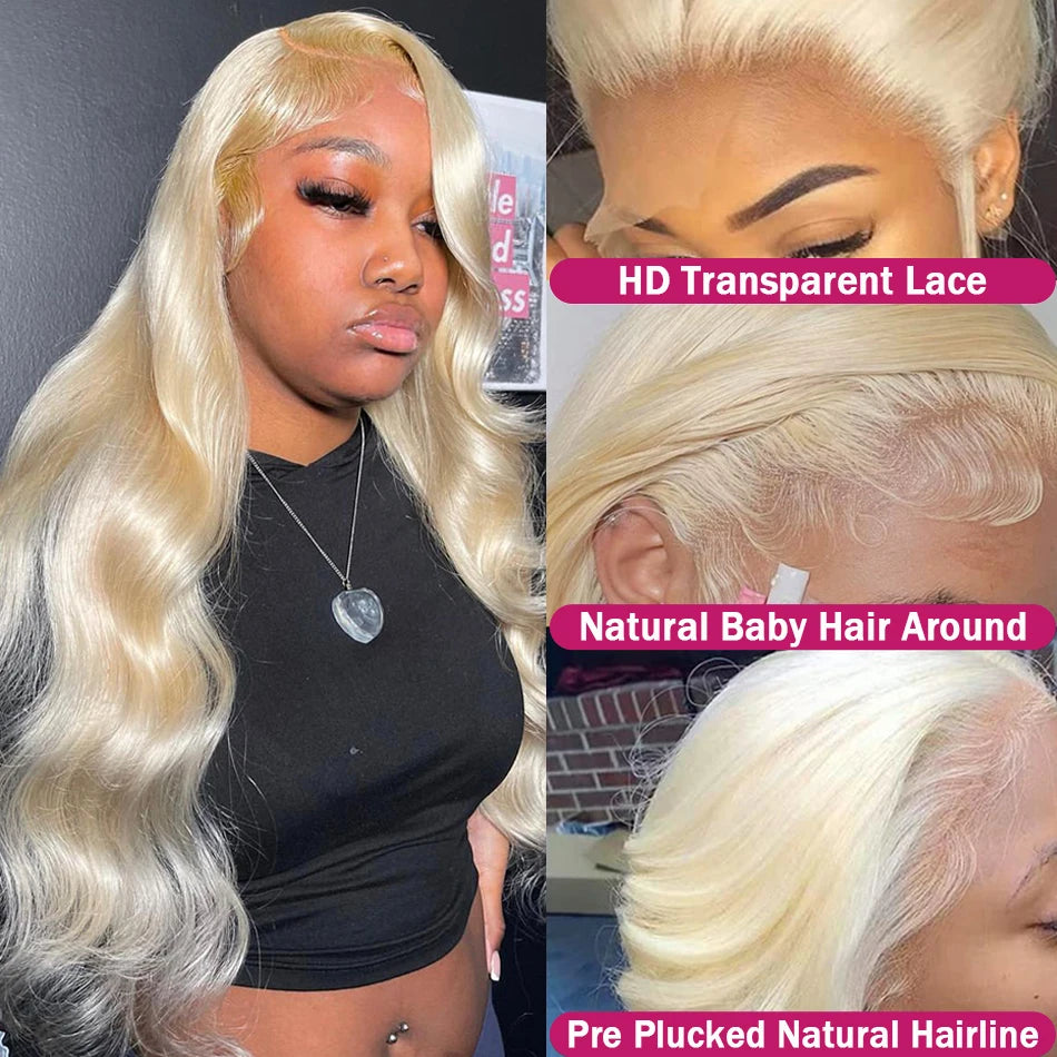 Wiggogo Blonde Lace Front Wig Human Hair Body Wave 613 Hd Lace Frontal Wig 13X4 Hd Lace Wig 13X6 Human Hair Lace Frontal Wigs