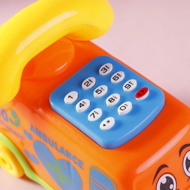 Children Lifelike Telephone Educational Set Toys for Over 1 Year Old Kids Keyboard Set Improve Intelligence Toys