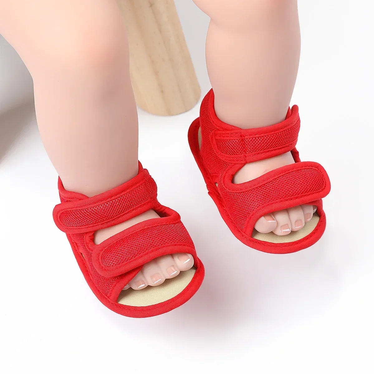 0-18 M Summer Unisex Toddler Sandals Baby Girl Shoes Solid Color Net Cloth Breathable Boys Baby Sandals Infant Girls Sandals