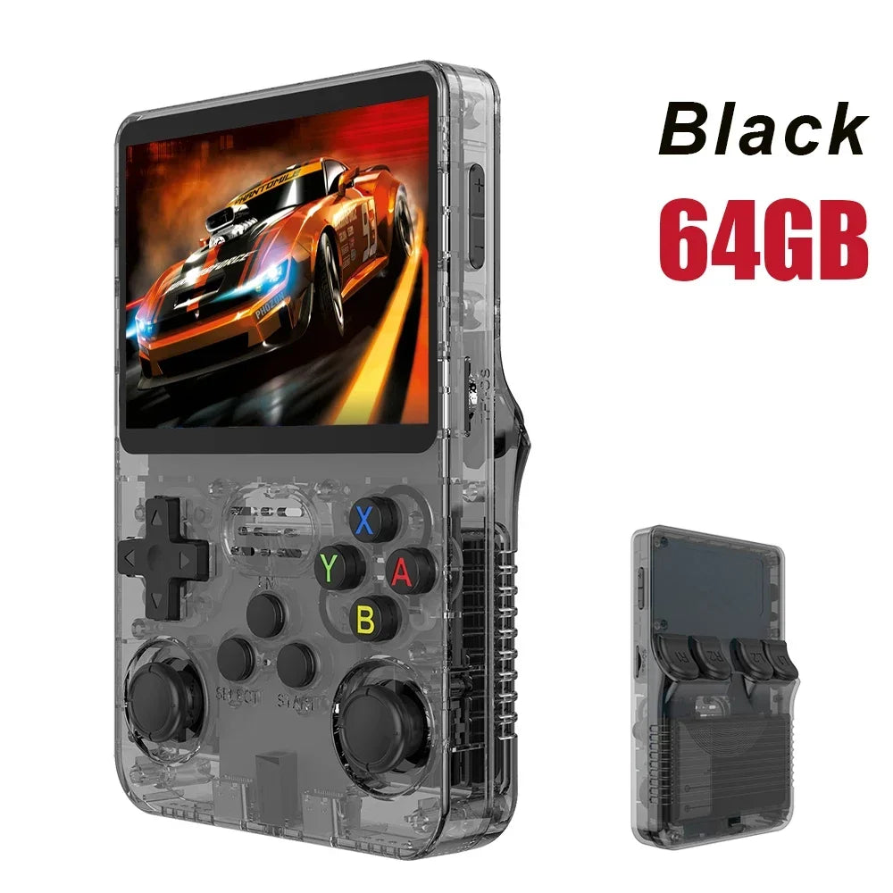 "NEW R36S Retro Handheld Game Console – 3.5" IPS Screen, Linux System, 64GB/128GB, Portable, Kid's Gift!"