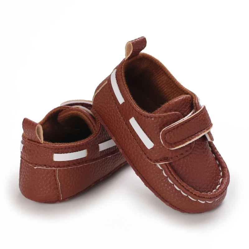 Newborn Baby Prewalker Girls Boys Casual Shoes Leather Non-Slip Soft-Sole Infant Toddler First Walkers 0-18M Baptism