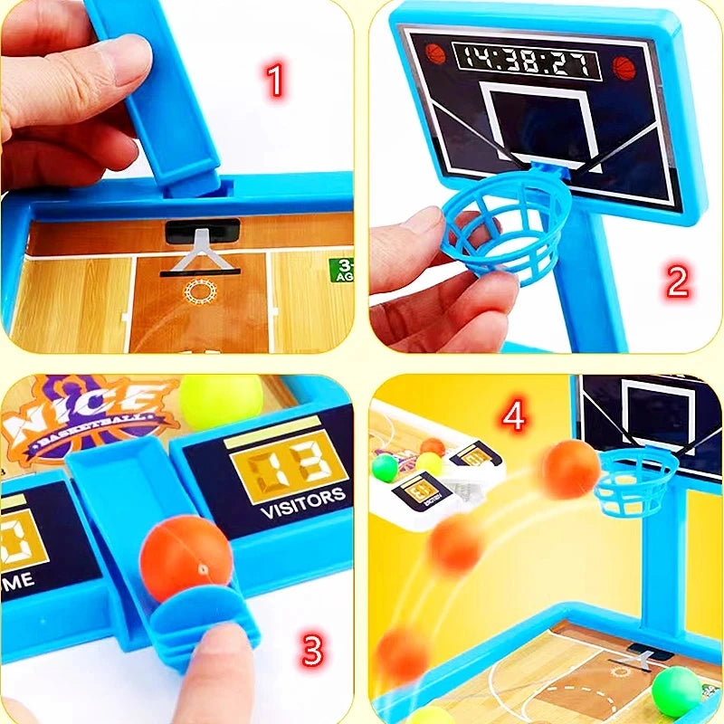 Kids Finger Basketball Game Desktop Toy Ball Mini Shooting Machine Indoor and Outdoor Interactive Games Educational Sport Toy