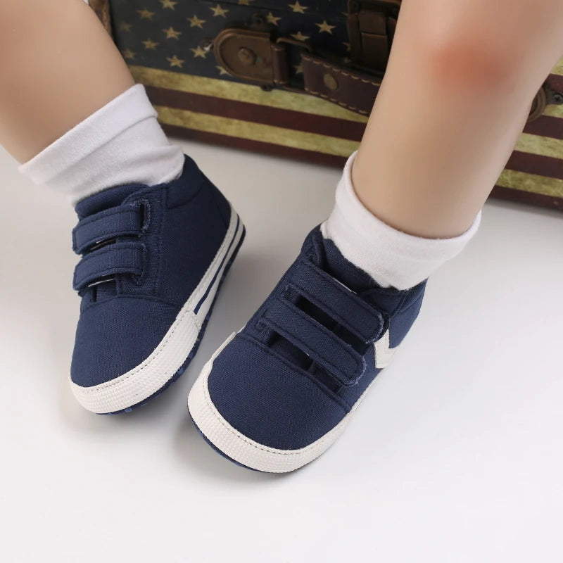 Newborn Baby Shoes Boys' and Girls' Infant Sports Shoes First Walker Classic Fashion Soft Sole Non slip Baby Walking Shoes